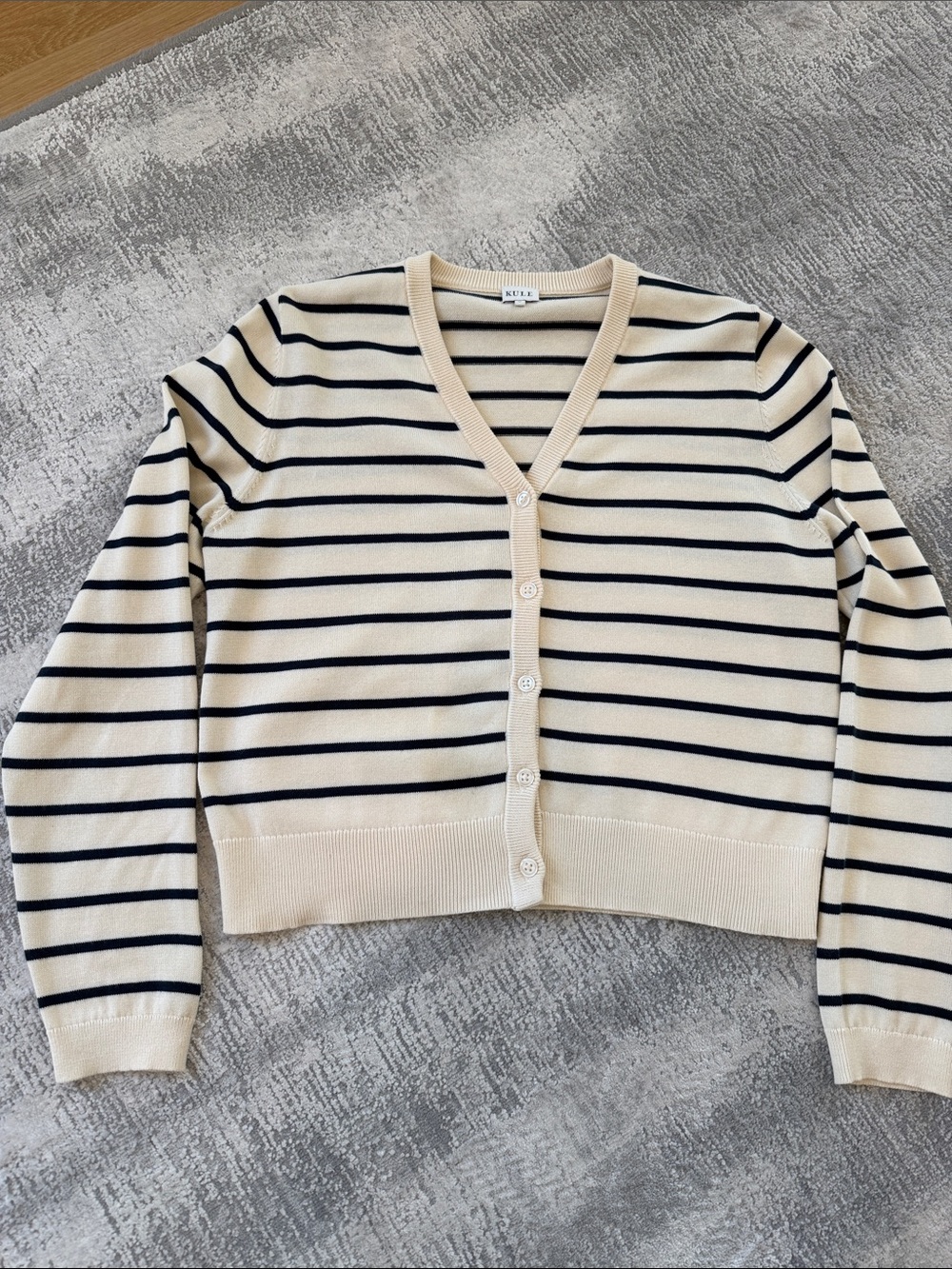 Kule striped cotton cardigan size M